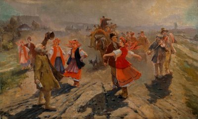 Procesja ślubna pod Orel autorstwa Wladimir Jegorowitsch Makowski