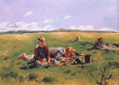 Chłopcy na łące autorstwa Wladimir Jegorowitsch Makowski