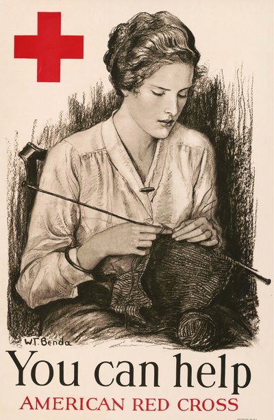 Możesz pomóc - Amerykański Czerwony Krzyż, 1918. autorstwa Wladyslaw Theodor Benda