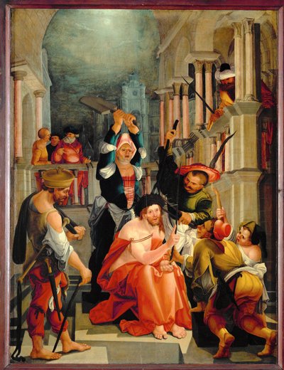 Chrystus ukoronowany koroną cierniową autorstwa Wolf Huber