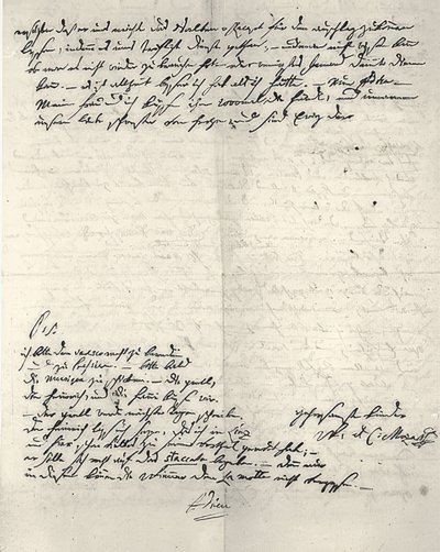 Odręczny list od Wolfganga Amadeusza Mozarta autorstwa Wolfgang Amadeus Mozart