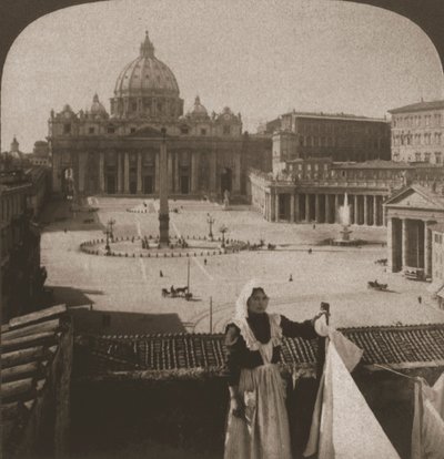 Św. Piotra i Watykan, 1905. autorstwa Works and Sun Sculpture Studios