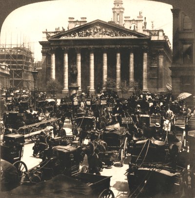 The Royal Exchange, Londyn, 1896. autorstwa Works and Sun Sculpture Studios