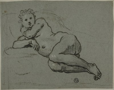 Leżący akt autorstwa Workshop of Domenico Tintoretto