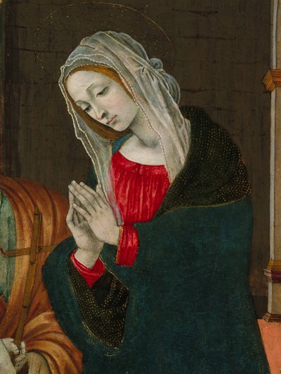 Matka Boska Narodzenia, prawdopodobnie ok. godz. 1500. autorstwa Workshop of Filippino Lippi