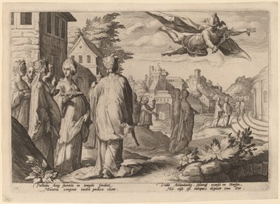 Merkury zakochuje się w Herse autorstwa Workshop of Hendrick Goltizus, after Hendrick Goltzius