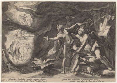 Jowisz i Io autorstwa Workshop of Hendrick Goltzius, after Hendrick Goltzius