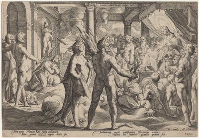 Faeton prosi o rydwan autorstwa Workshop of Hendrick Goltzius, after Hendrick Goltzius