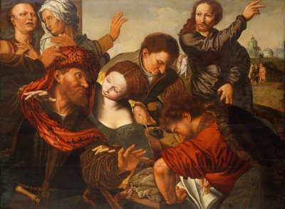 Powołanie Mateusza. autorstwa Workshop of Jan Sanders van Hemessen