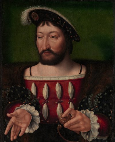 Franciszek I 1494-1547, król Francji. autorstwa Workshop of Joos van Cleve
