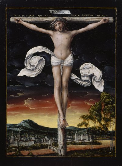Chrystus na krzyżu autorstwa workshop of Lucas Cranach the Elder