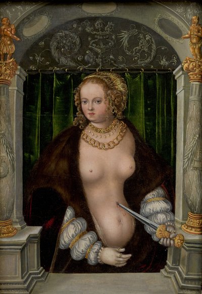 Samobójstwo Lukrecji autorstwa workshop of Lucas Cranach the Elder