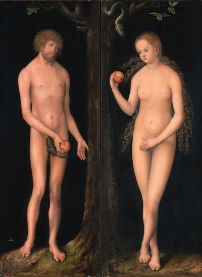 Adam i Ewa Adam i Ewa autorstwa workshop of Lucas Cranach the Elder