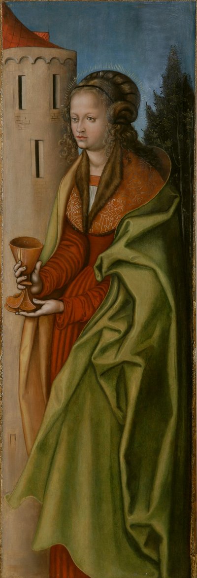 Niemiecki: Hl. Barbara St Barbara autorstwa workshop of Lucas Cranach the Elder
