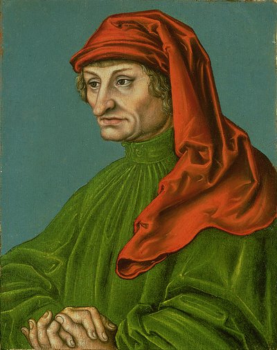 Portret Rudolpha Agricoli autorstwa workshop of Lucas Cranach the Elder