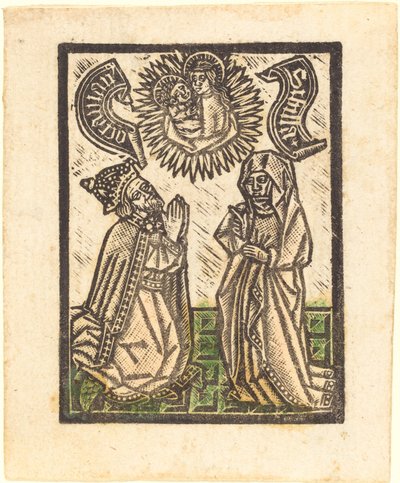 Cesarz Oktawian i Sybilla autorstwa Workshop of Master of the Aachen Madonna