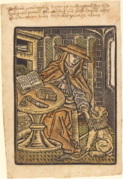 Święty Hieronim autorstwa Workshop of Master of the Aachen Madonna