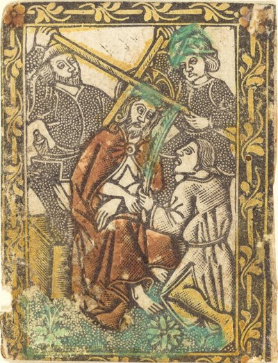 Chrystus ukoronowany cierniem autorstwa Workshop of Master of the Borders with