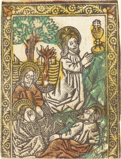 Chrystus na Górze Oliwnej autorstwa Workshop of Master of the Borders with