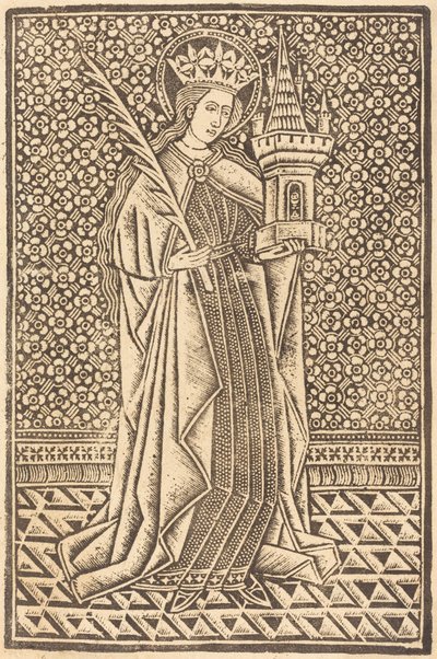 Św. Barbara autorstwa Workshop of Master of the Cologne Arms