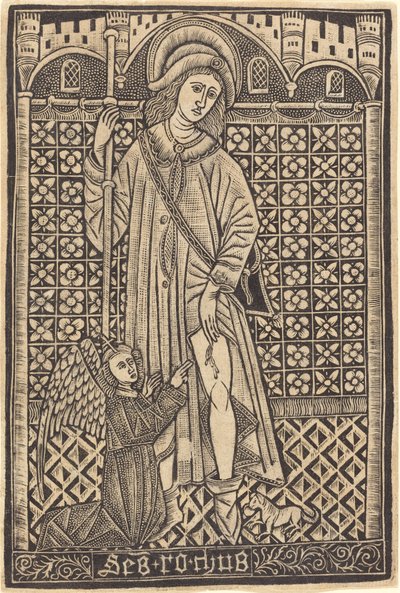 Saint-Roche autorstwa Workshop of Master of the Cologne Arms