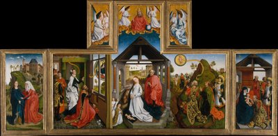 Narodzenia Pańskiego, połowa XV wieku. autorstwa Workshop of Rogier van der Weyden