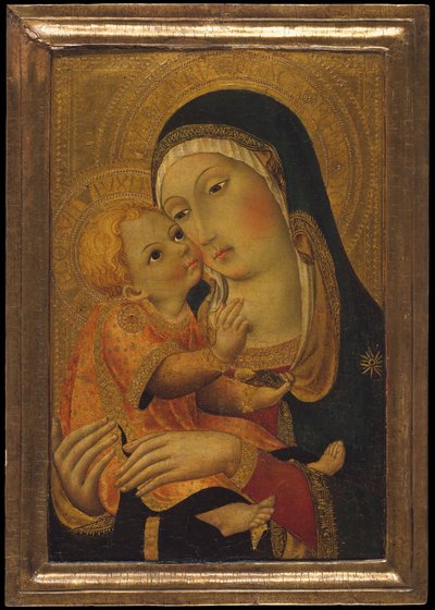 Madonna z Dzieciątkiem, ca. 1448-60. autorstwa Workshop of Sano di Pietro