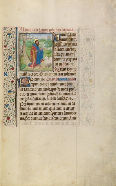 Św. Jan Chrzciciel autorstwa Workshop of Willem Vrelant