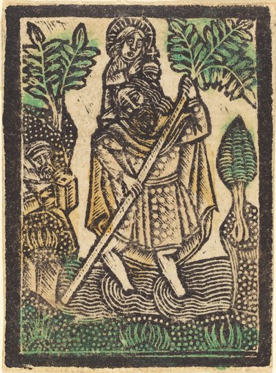 Święty Krzysztof, 14701480. autorstwa Workshop of the Master of the