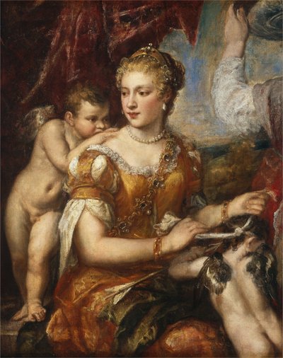Kupidyn z zawiązanymi oczami autorstwa Workshop or Follower of Titian