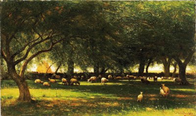 W południe w sadzie autorstwa Worthington Whittredge