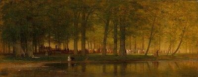 Spotkanie obozowe, 1874. autorstwa Worthington Whittredge