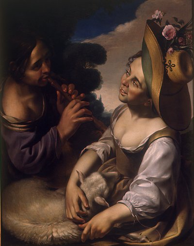 Zabawa pasterzy, pierwsza połowa XVII wieku. autorstwa Wouter Pietersz. Crabeth the Younger