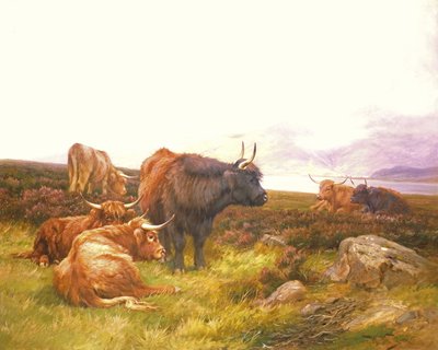 Górale nad Loch autorstwa Wright Barker