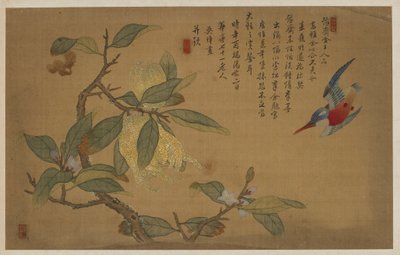 Ptak, Owoce i Kwiaty autorstwa Wu Zhang