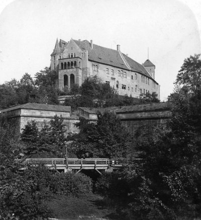 Zamek w Norymberdze, Norymberga, Niemcy, ok. 1900. autorstwa Wurthle and Sons