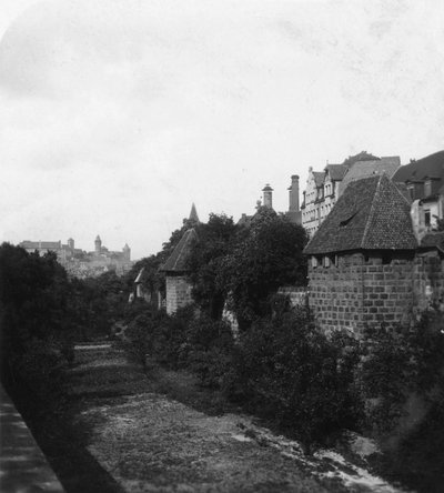 Zamek w Norymberdze, Norymberga, Niemcy, ok. 1900. autorstwa Wurthle and Sons