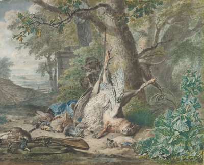 Polowanie martwa natura w lesie, 1784. autorstwa Wybrand Hendriks