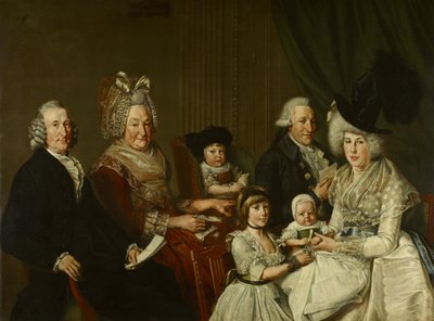 Pieter de Clercq (1731–1807) i jego rodzina autorstwa Wybrand Hendriks