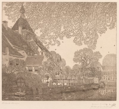Spadające liście, Amersfoort autorstwa Wynand Otto Jan Nieuwenkamp
