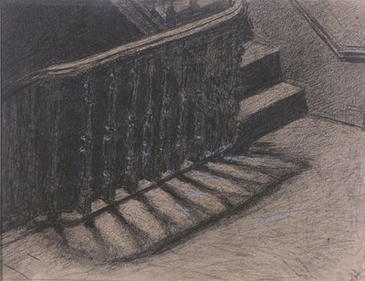 Schody (węgiel drzewny) autorstwa Xavier Mellery