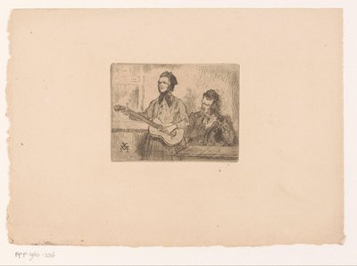 Dwóch muzyków autorstwa Xavier Mellery