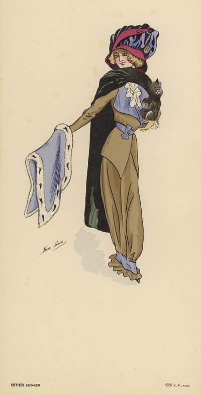 Moda zimowa 1910-1911 autorstwa Xavier Sager
