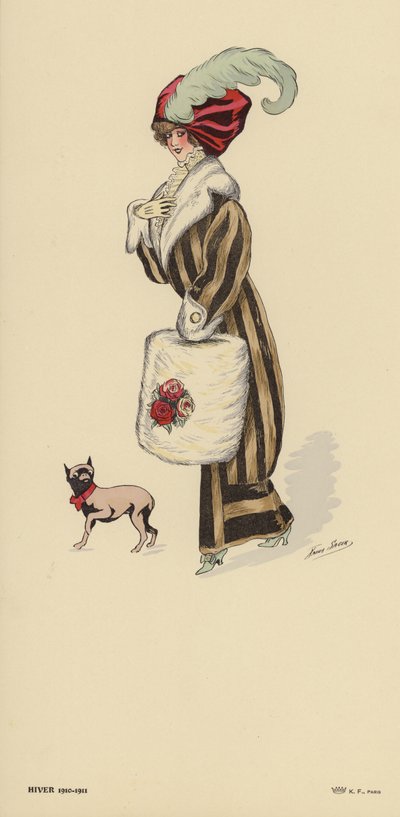 Moda zimowa 1910-1911 autorstwa Xavier Sager