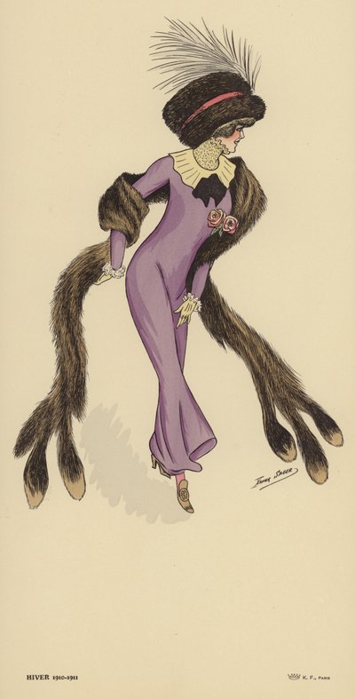 Moda zimowa 1910-1911 autorstwa Xavier Sager