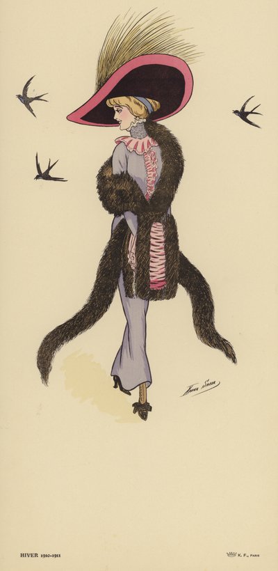 Moda zimowa 1910-1911 autorstwa Xavier Sager