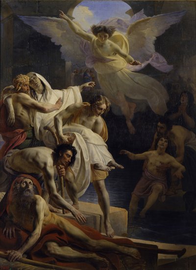 Uzdrowienie w sadzawce Siloam, 1845 autorstwa Yakov Fyodorovich Kapkov