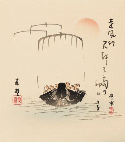 Drzeworyt - Takarabune, koniec XIX wieku autorstwa Yamamoto Hosui