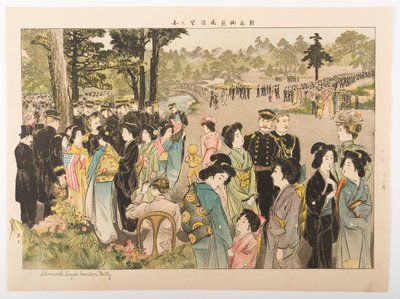 Garden Party admirała Tōgō autorstwa Yamamoto Shoun