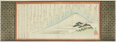 Góra Fuji i sosna autorstwa Yashima Gakutei